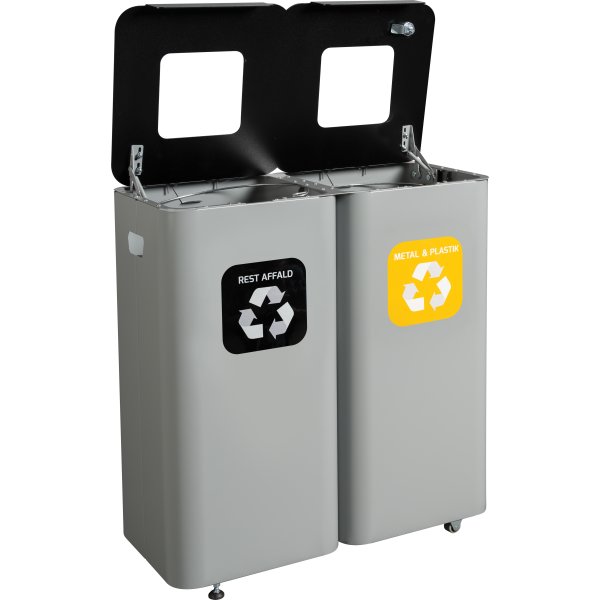 Modulspande til affaldssortering | 2 x 70 L