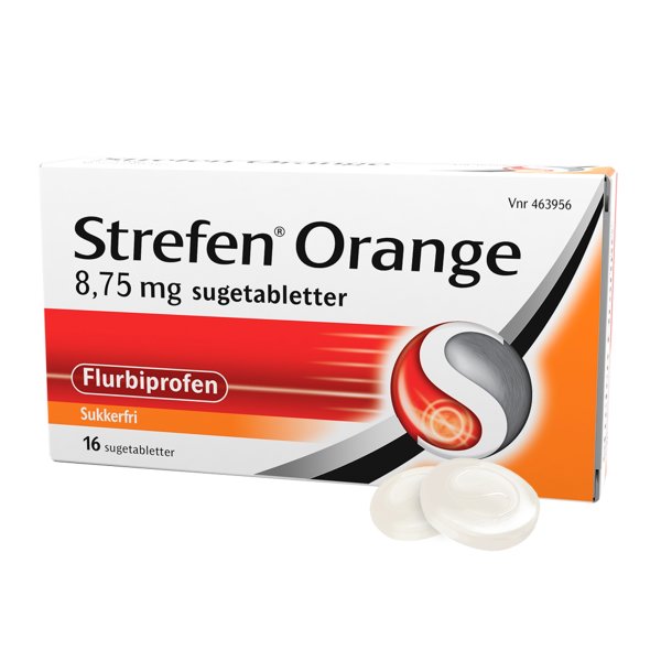 Strefen Orange 8,75 mg sugetabletter