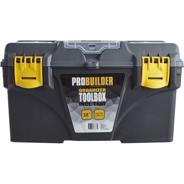 Probuilder værktøjskasse m/organizer, 18"