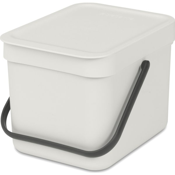 Brabantia Sort&Go, Sortering, 6 L, lysegrå