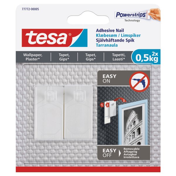 tesa Klæbesøm, tapet/gips, <0,5 kg