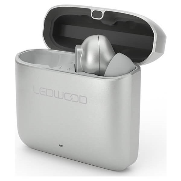 LEDWOOD Titan trådløs In-Ear hovedtelefoner, sølv