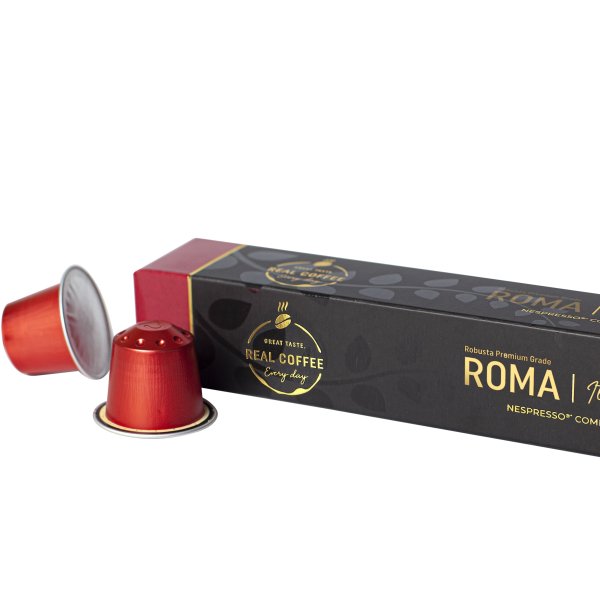 Real Kaffekapsel Espresso Roma, 10 stk. Lomax A/S