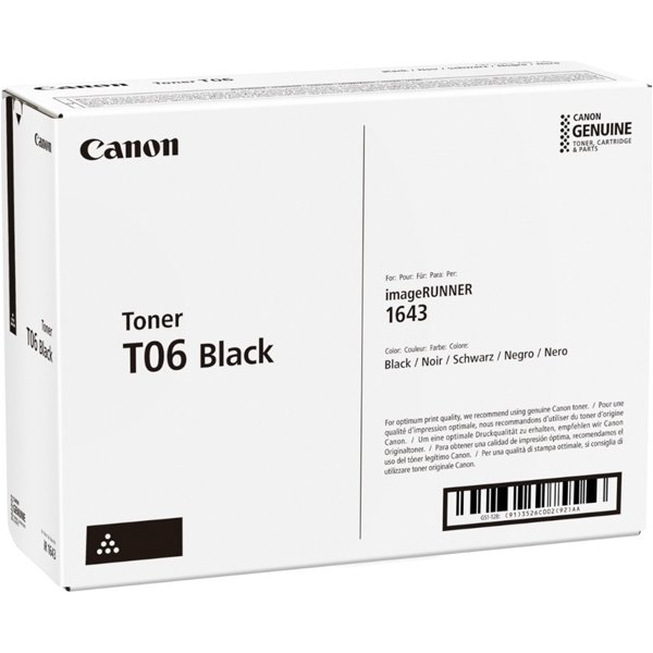 Canon T06 Lasertoner, 20.500 Sider, sort
