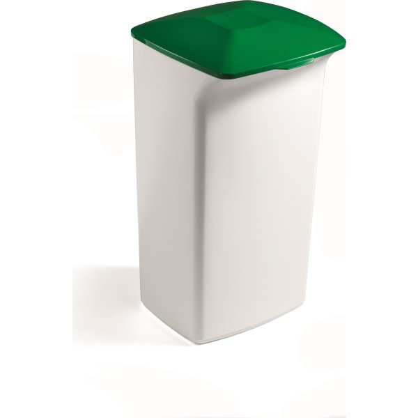 Durabin Fladt Låg T/Affaldsspand 40 L, Grøn
