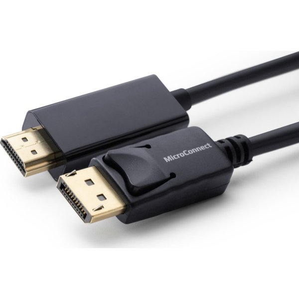 MicroConnect DisplayPort 1.2 – HDMI kabel, 0,5m
