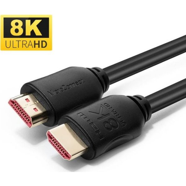 MicroConnect 8K HDMI kabel, 2m, sort