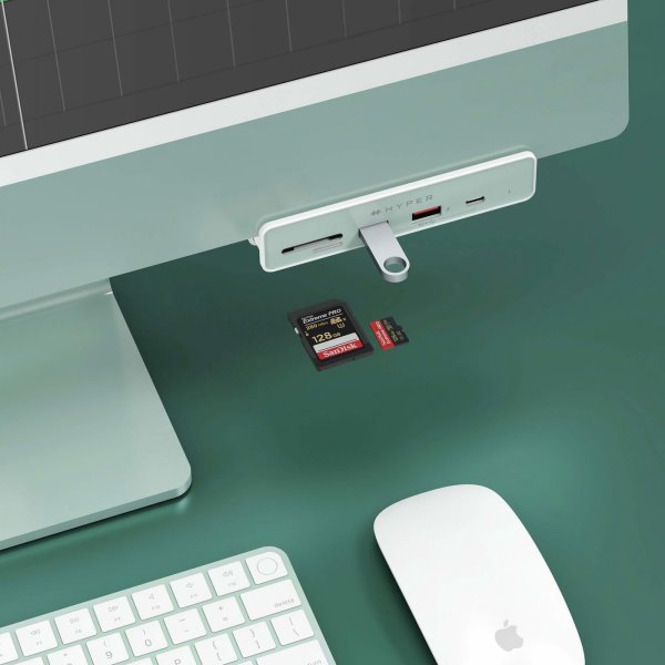 Hyper 6-i-1 USB-C Hub til iMac