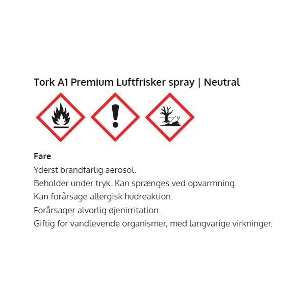 Tork A1 Premium Luftfrisker spray, neutral