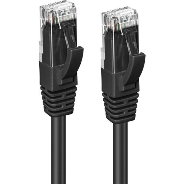 MicroConnect CAT6 UTP netværk kabel, 5m, sort