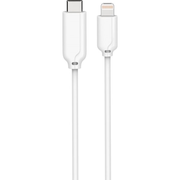MicroConnect USB-C til lightning kabel, 2m, hvid