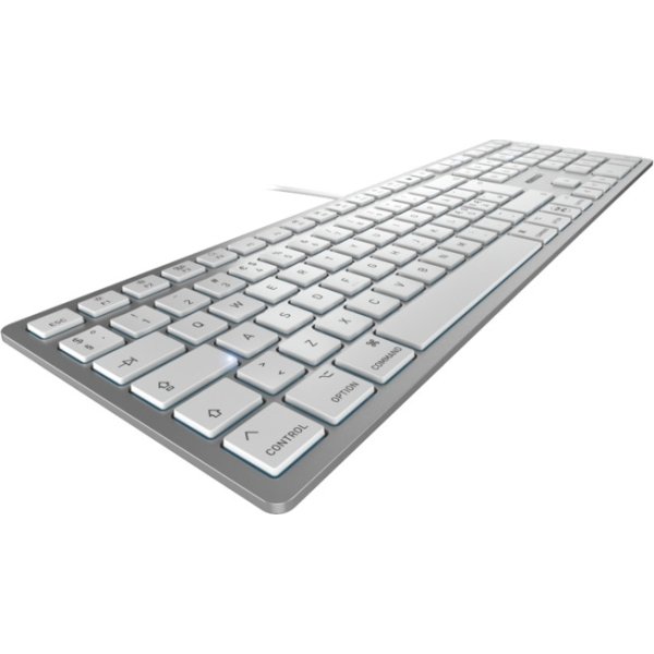 Cherry KC 6000C Tastatur til Mac, nordisk, sølv