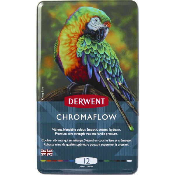 Derwent Chromaflow Farveblyanter | 12 farver