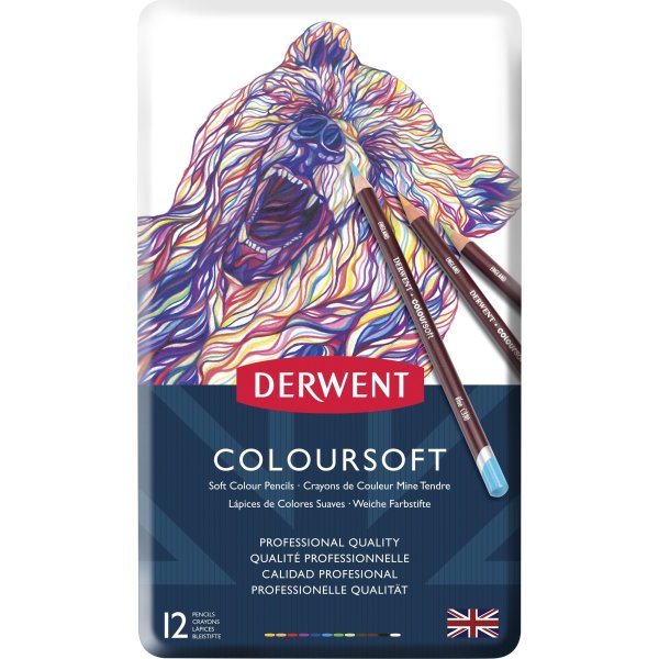 Derwent Coloursoft Farveblyant | 12 farver