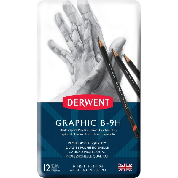 Derwent Graphic Grafitblyanter | B-9H | 12 stk.