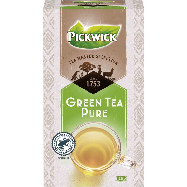 Pickwick Master S. Green Tea Pure te, 25 breve