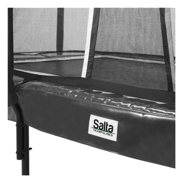 Salta Trampolin 366x214 cm, sort inkl. stige & net