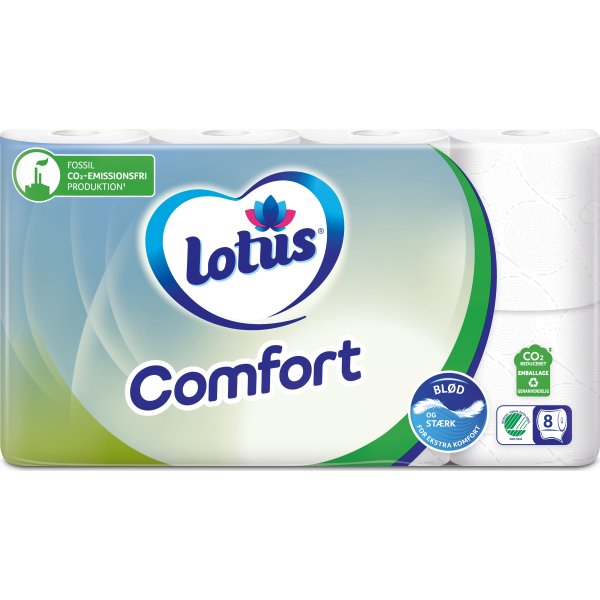 Lotus Comfort Toiletpapir | 3-lags | 7 x 8 ruller