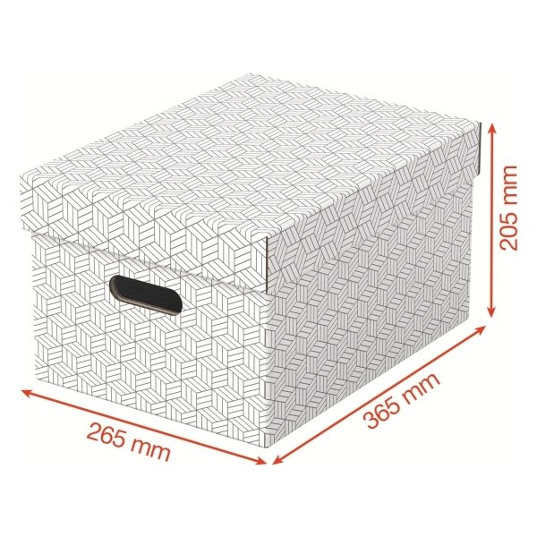 Esselte Home Box | Medium | Vit | 3 st.
