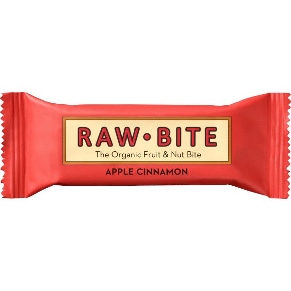 Rawbite Apple Cinamon Snackbar, 50 g
