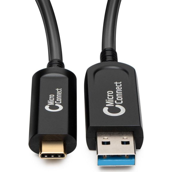 MicroConnect Optic Fiber USB-C til USB-A kabel, 5m