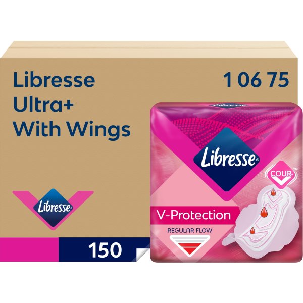 Libresse Ultra+ Wing Bind, 150 stk.