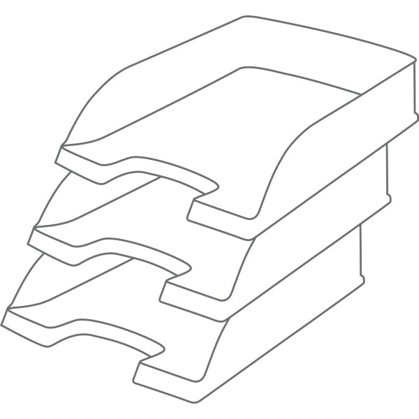 Leitz Recycle brevkorg | Röd