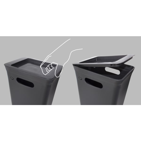 Avedøre avfallsbehållare | Svart | 15 l