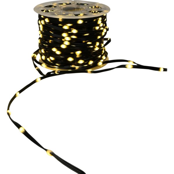 Lyskæde m/750 LED, 37,45m varm hvid