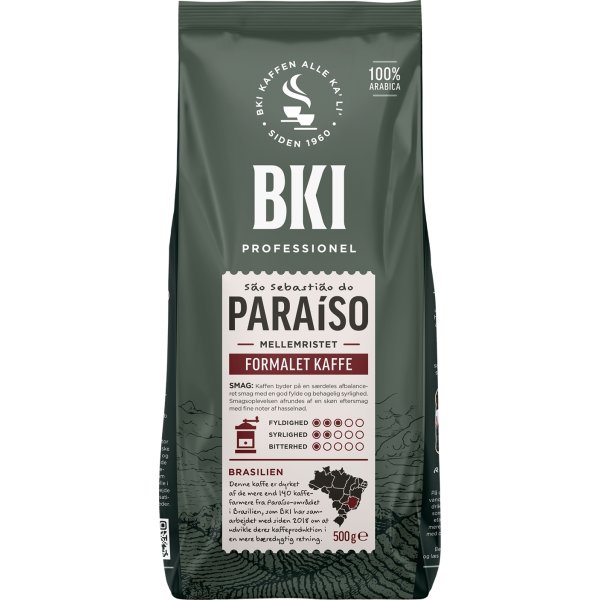 BKI Paraiso Formalet Kaffe, 500 g