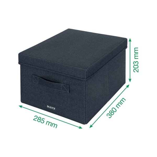 Leitz Opbevaringsboks i stof | Medium | 2 stk.