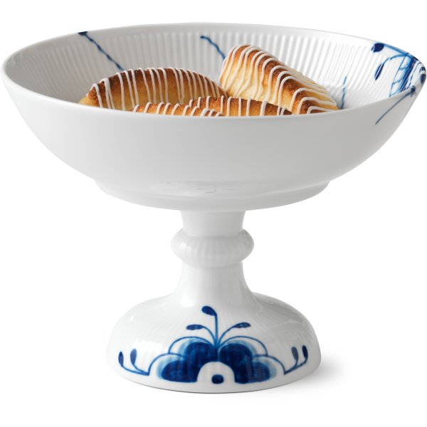 Royal Copenhagen Blå Mega Riflet Opsats, Ø21 cm