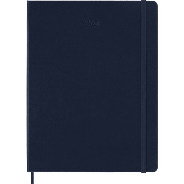 Moleskine 2024 Kalender H XL Note Blå Lomax