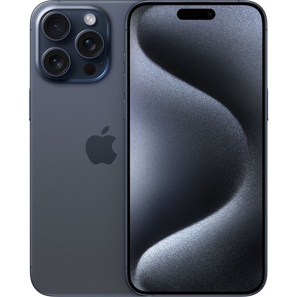 Apple iPhone 15 Pro Max, 1 TB, blå titanium