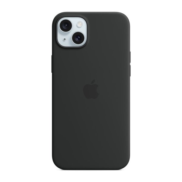 Apple iPhone 15 Plus silikone cover m MagSafe sort