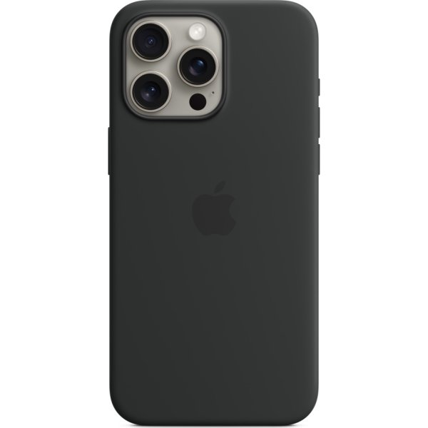 Apple iPhone 15 Pro Max silikone cover, sort