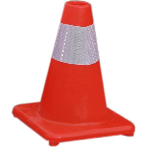 Trafik kegle i plast, 30 cm