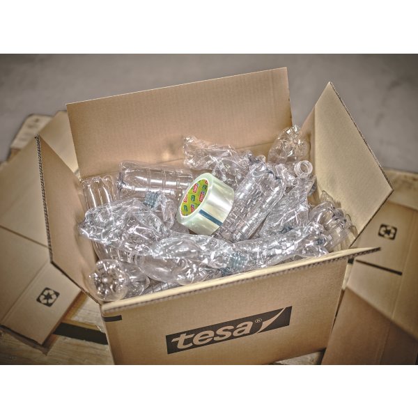 tesa ecoLogo Pakketape | US | 50mm x 66m | Klar
