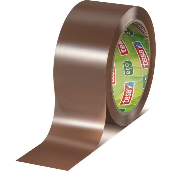 tesa ecoLogo Pakketape | US | 50mm x 66m | Brun