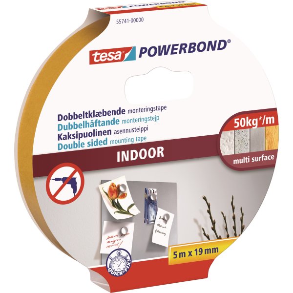 tesa Powerbond Indoor Markeringstape, 19mm x 5m