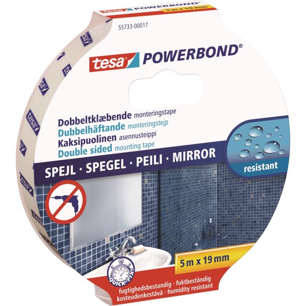 tesa Powerbond Mirror Markeringstape, 19mm x 5m