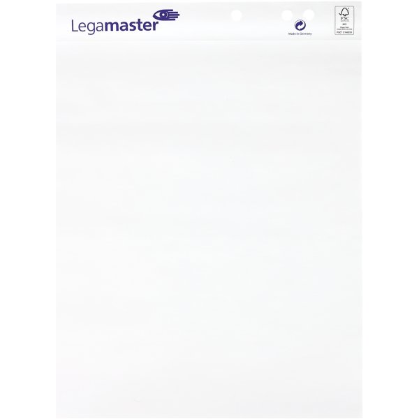 Legamaster Flipoverpapir, blank, 98x65 cm, 20 ark