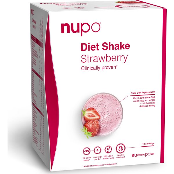 Nupo Diet Shake Jordbær, 384 g