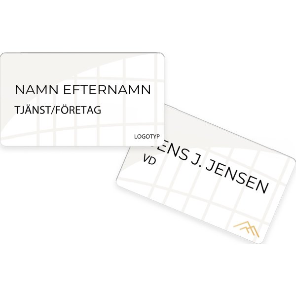 Namnskylt | Eget tryck | 12x9 cm | Vit