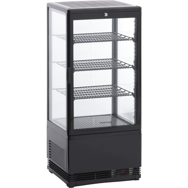 Scandomestic RT 82 BE Displaykøleskab, sort