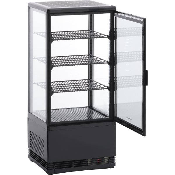 Scandomestic RT 82 BE Displaykøleskab, sort