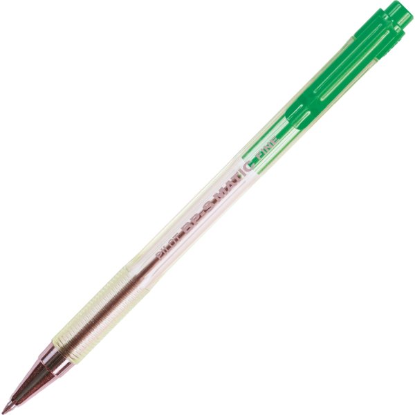 Pilot Penna A Sfera Bp-S Matic Colore Verde - Punto Fine F - Meccanismo A Pressione