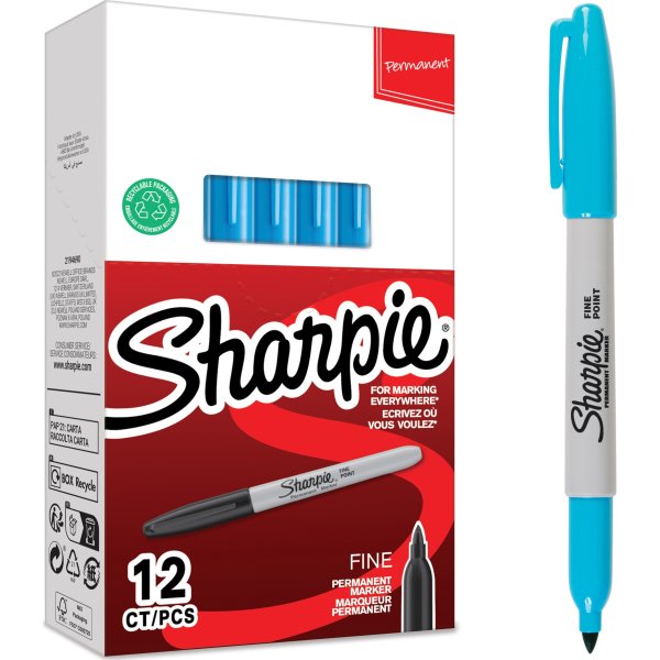 Sharpie Permanent Marker | F | Lyseblå
