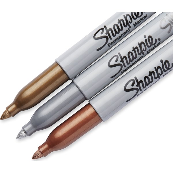 Sharpie Permanent Marker | F | Guld, sølv, bronze