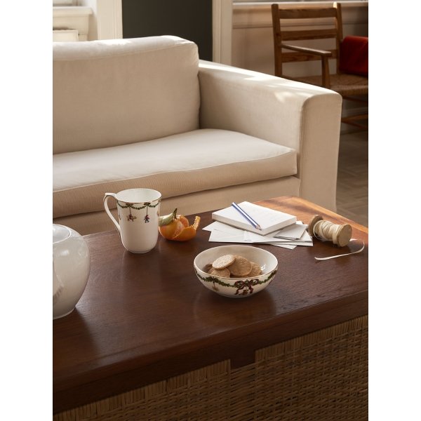 Royal Copenhagen Stjerne Riflet Jul Krus 33cl 2stk